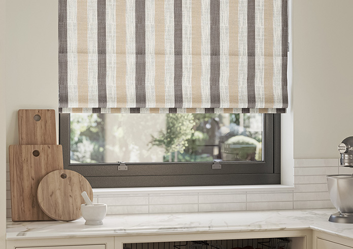 Abilene Stripe, Dustbowl - Roman Blind - Image 5